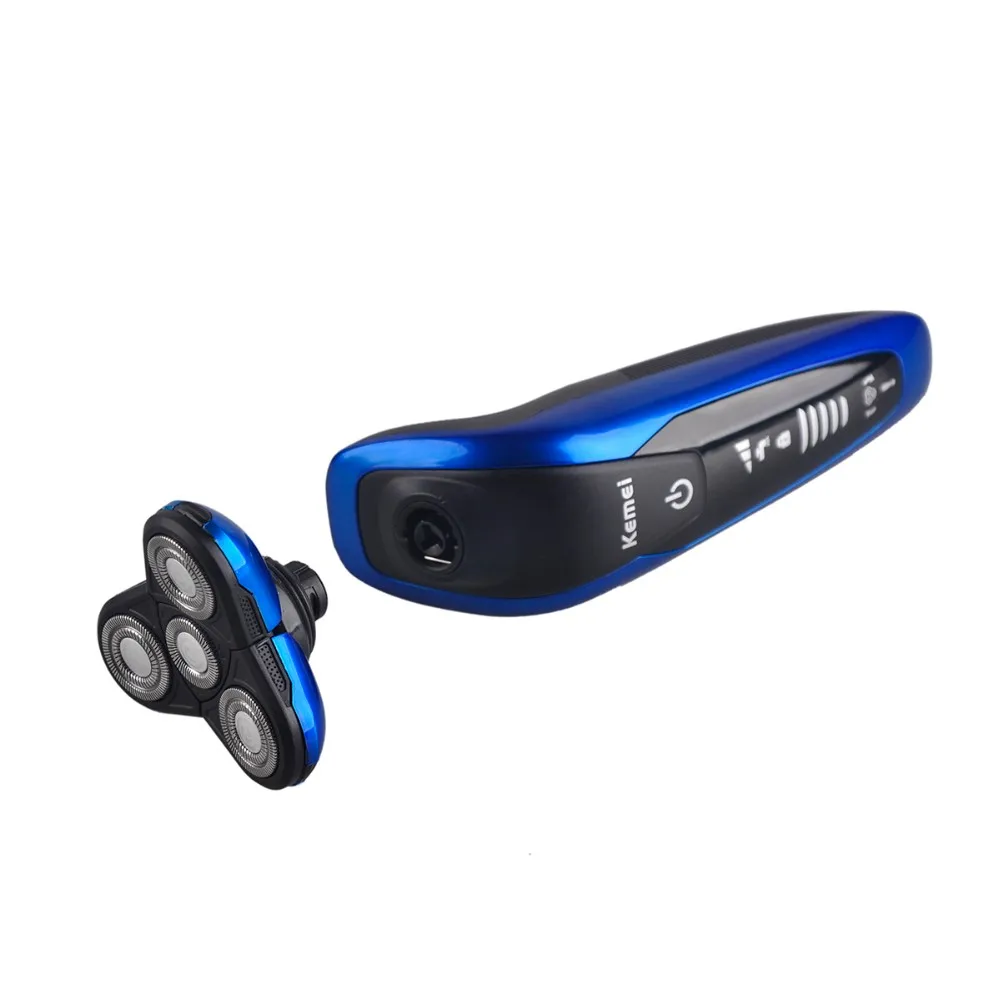 Kemei 3 в 1 моющаяся перезаряжаемая электробритва, Мужская бритвенная машина, триммер для носа, 3D бритва для бороды, бритва, KM-58890