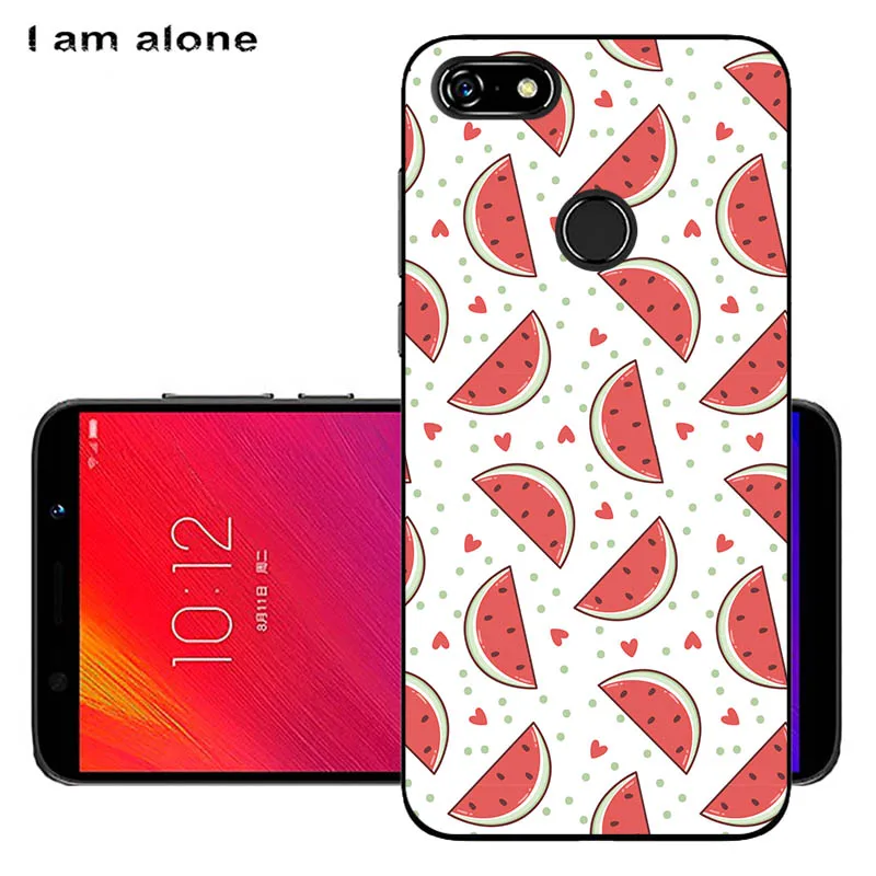 Чехлы для телефонов I am alone для lenovo A5, 5,45 дюймов, модные чехлы из мягкого ТПУ для мобильных телефонов, милые цветные цветочные чехлы для мобильных телефонов - Цвет: Black TPU S43