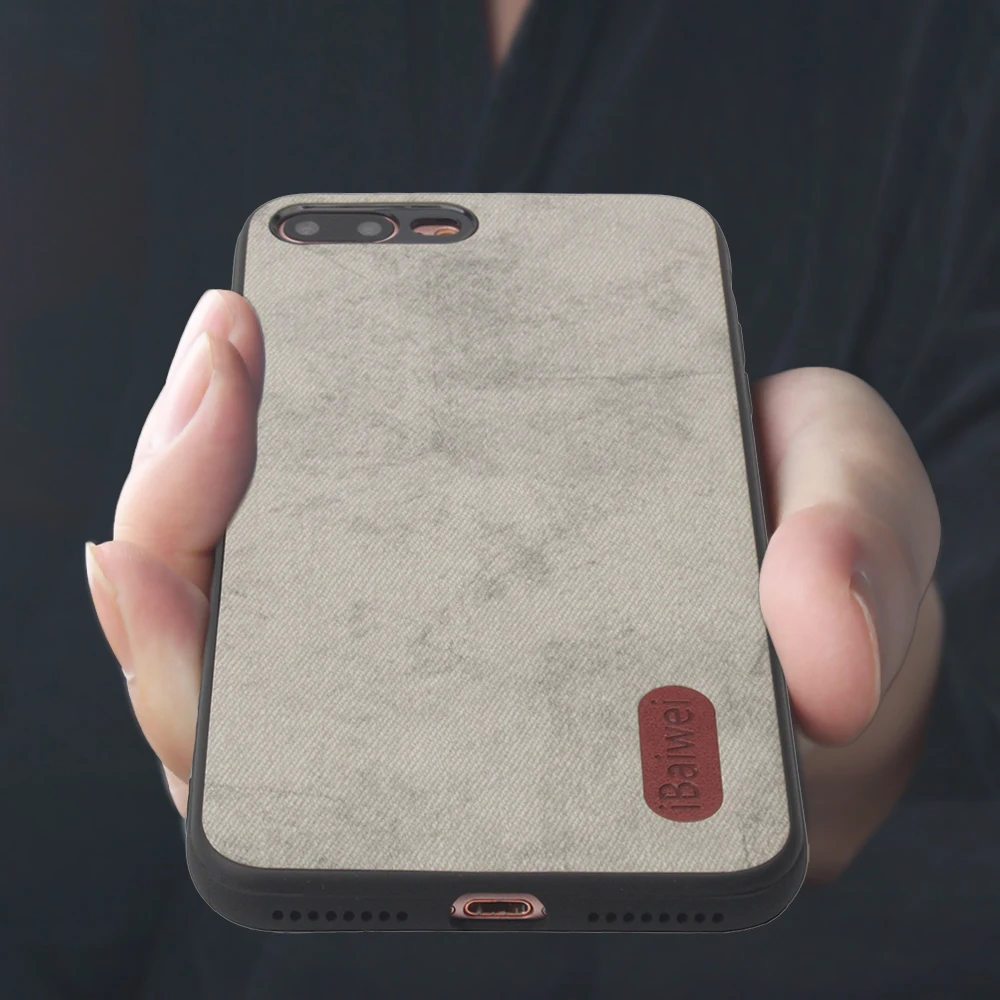 Новый модный ретро джинсовый задний Чехол для iPhone 7 8 6 S Plus Мягкий чехол телефона