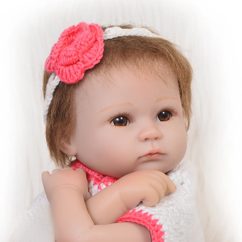 17 дюймов силиконовые куклы reborn Real Life baby Alive кукла горячая Распродажа Белая Кожа