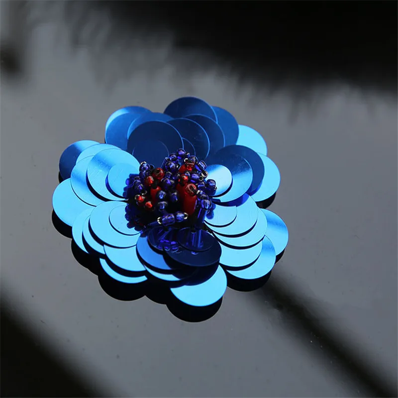 1 шт. декоративная трехмерная Цветочная нашивка для свитера|sequin patches|flower patch3d flower