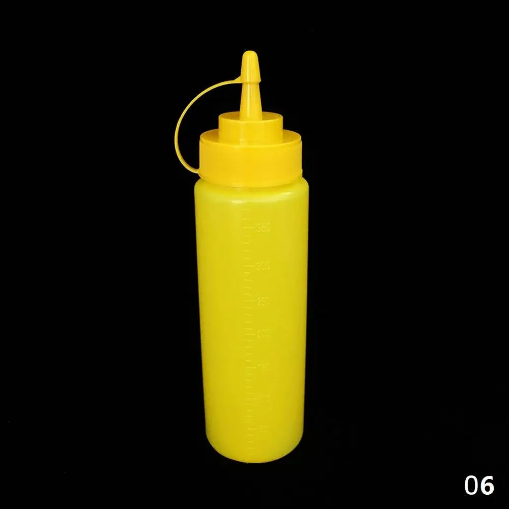 12oz-Yellow Приправа бутылки-тюбики соус шприц бутылка с поворотным на Кепки крышками кетчуп горчичный майонез горячие соусы бутылки масла Кухня гаджет - Цвет: 12oz-Yellow