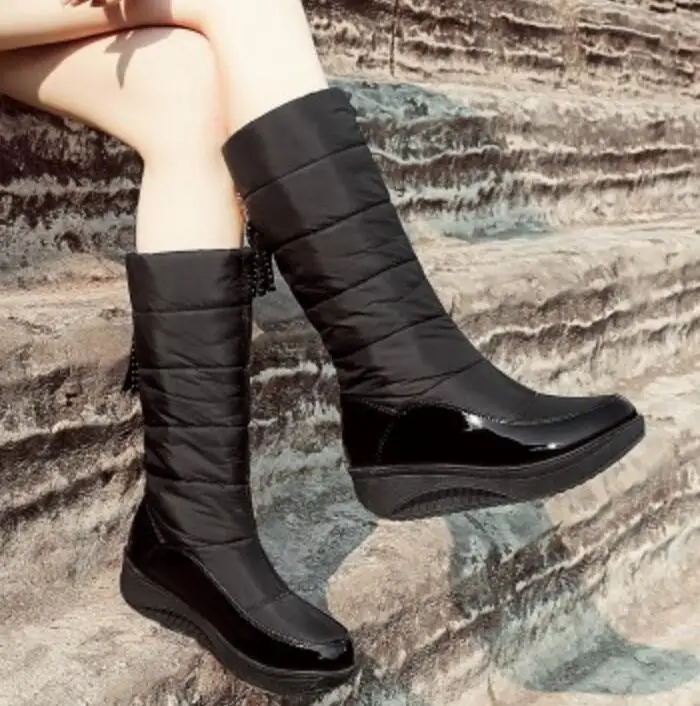Zapatos Mujer Модная обувь Женские туфли лодочки Sapato Feminino Зимние сапоги для девочек