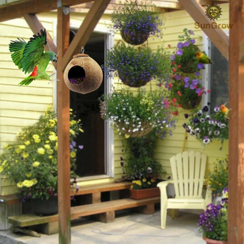 Подвесной шнурок в виде ракушки для птиц гнезда попугаев воробей птичьей клетки