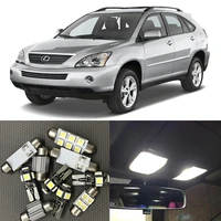 19pcs white canbus car led light bulbs interior side marker kit for 2004 2008 lexus rx330 rx350 rx400h map dome trunk lights