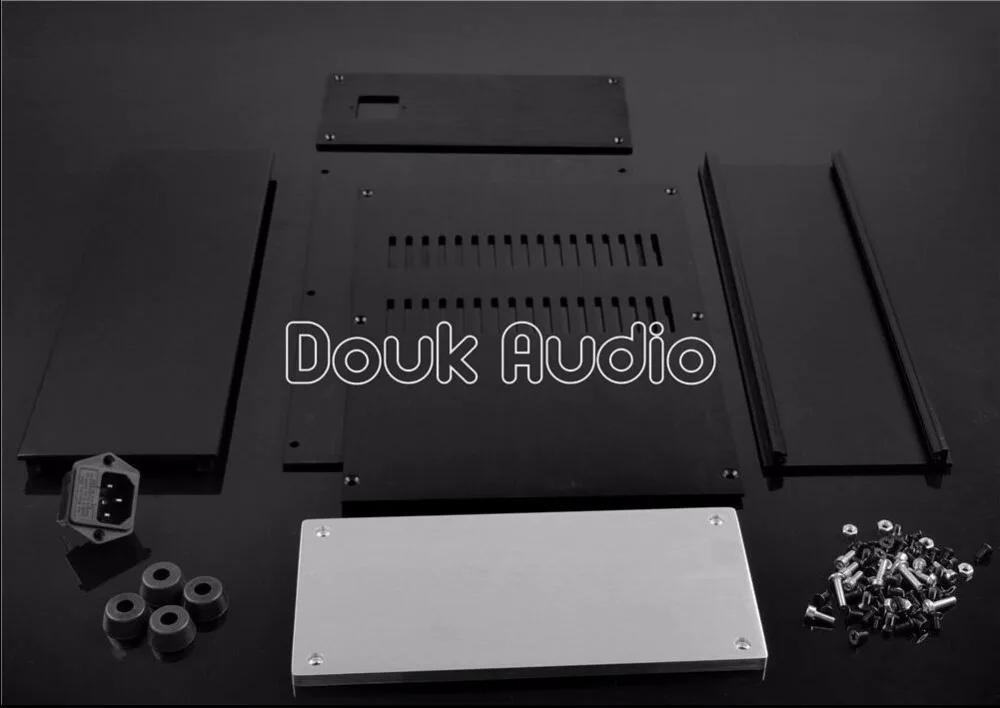 Алюминиевый корпус усилителя Douk Audio Pre Amp Box PSU чехол|amplifier enclosure|aluminium chassisaudio aluminum