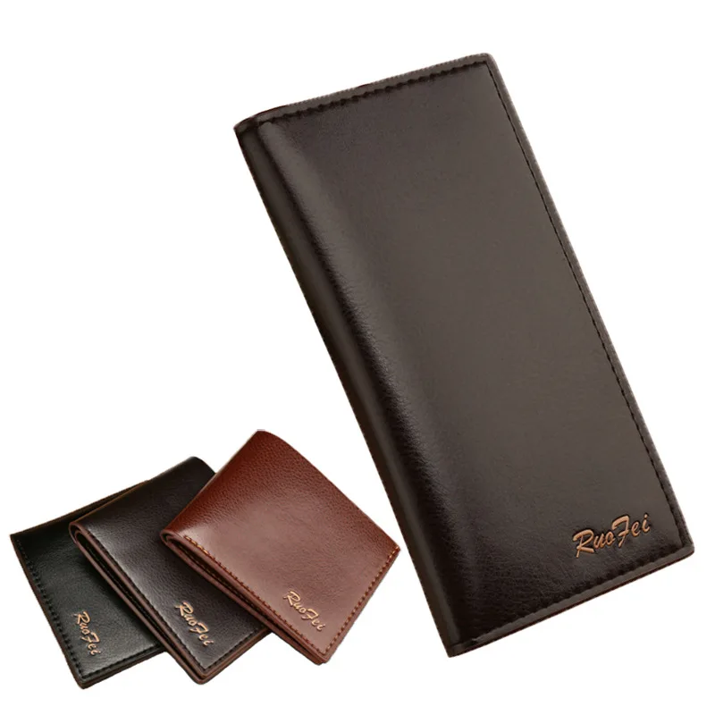 

New Arrival Men Wallet Soft Leather Wallets with Card Slot for Business Men Long / Short Coin Purse Wallet Leather Clutch Bags