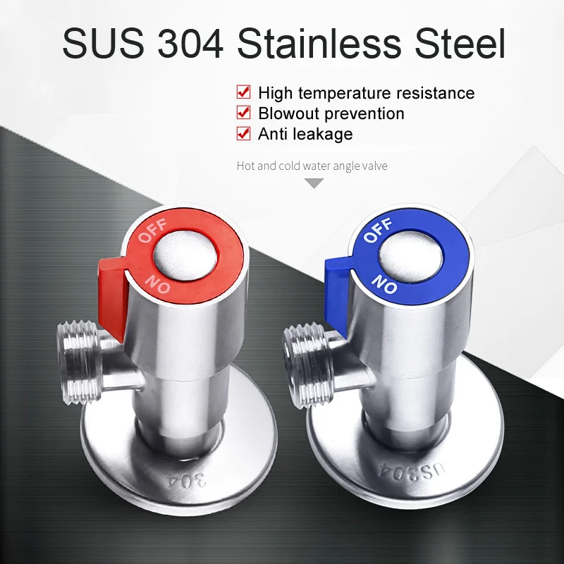

BECOLA 304 Stainless Steel Angle Valve kitchen bathroom accessories brushed nickel Filling Valves WH-331