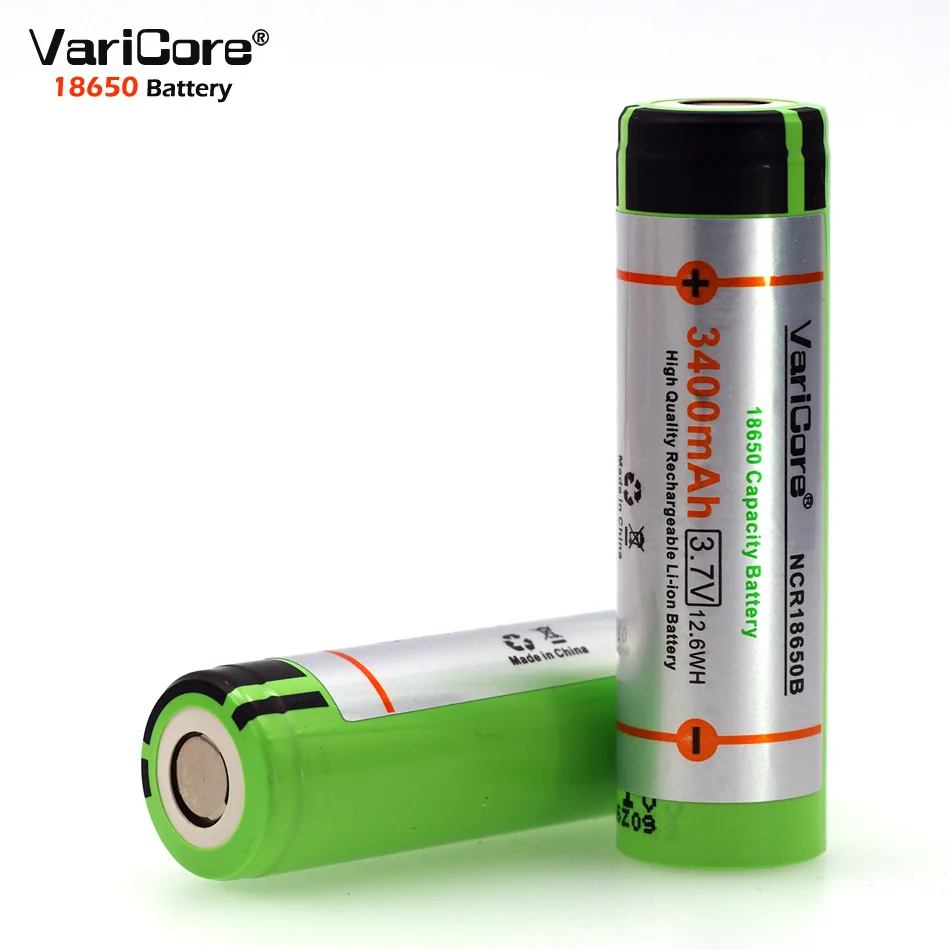 3 шт. 100% Новый оригинальный VariCore 18650 7 V 3400 mAh Lthium аккумуляторная батарея NCR18650B