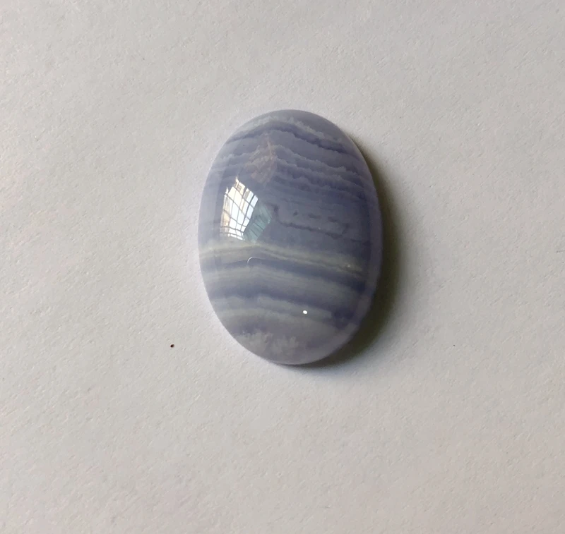 Натуральный Синий кружевной Агат Драгоценные Камни бусины Caboch 18*25 мм Овальный