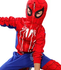 Комплекты одежды для мальчиков человек-паук 3 шт./комплект пальто + жилет брюки