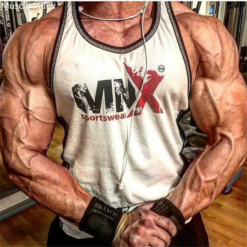 2019 летняя спортивная одежда для тренажерного зала майка Мужская футболка бега