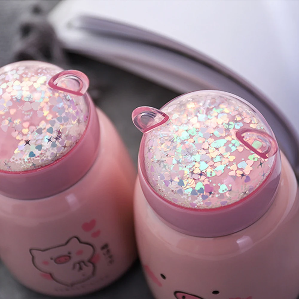 Милый термос чашка Вакуумная изолированный стакан свинья 304 нержавеющая сталь 300