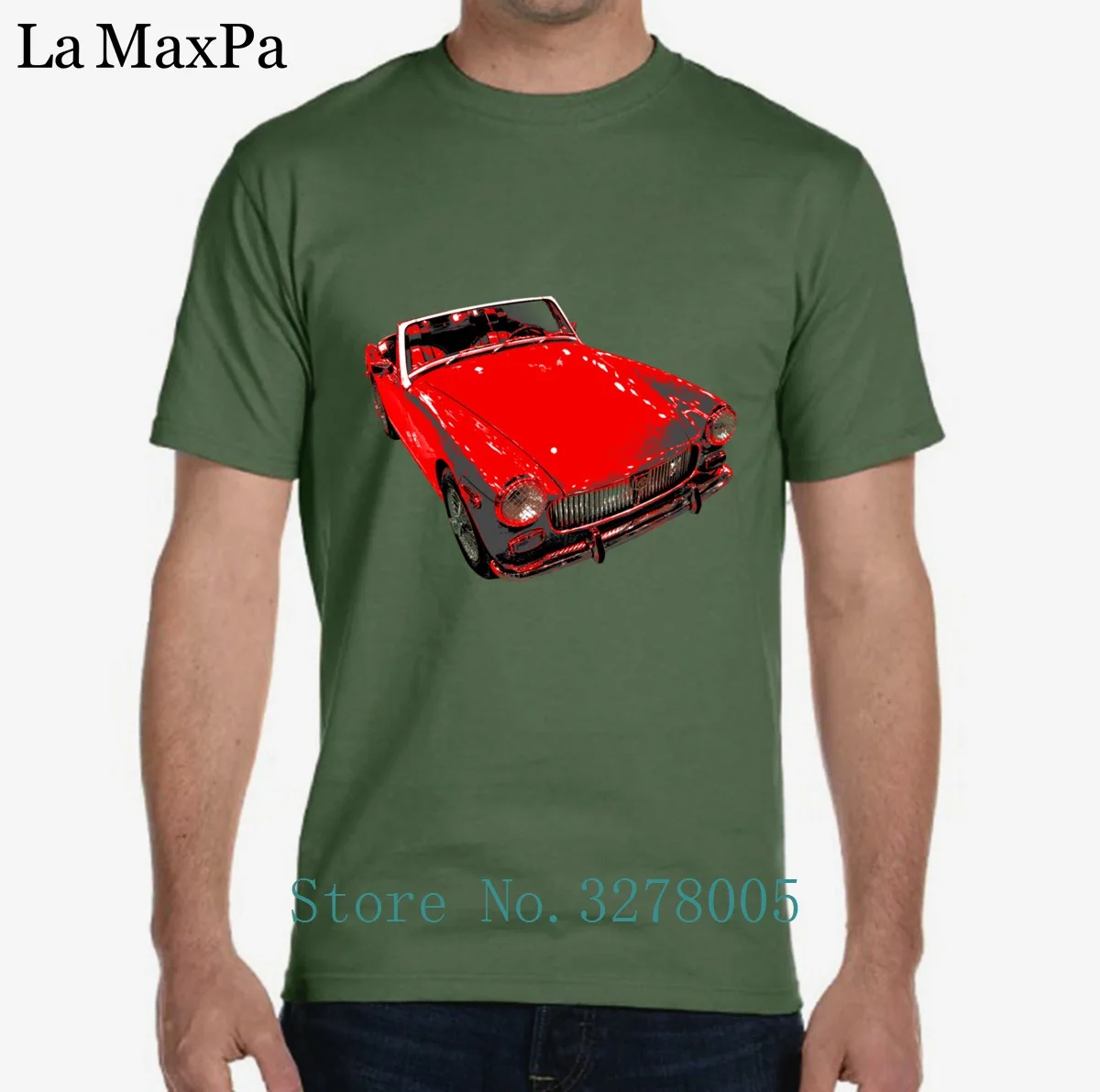 Дизайнерская футболка графический новейший Mg Midget Мужская из хлопка простая Camisas