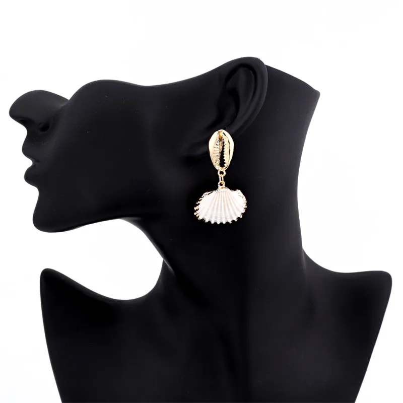 Dayoff новинка сделай сам Морская раковина кулон серьги для женщин ручной работы