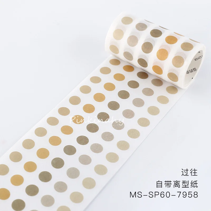 Cute Bullet Journal Washi Tape Set Kawaii Gradient Dot Masking Tapes For Kids DIY Decorative Diary Scrapbooking Photo Ablums - Цвет: 2