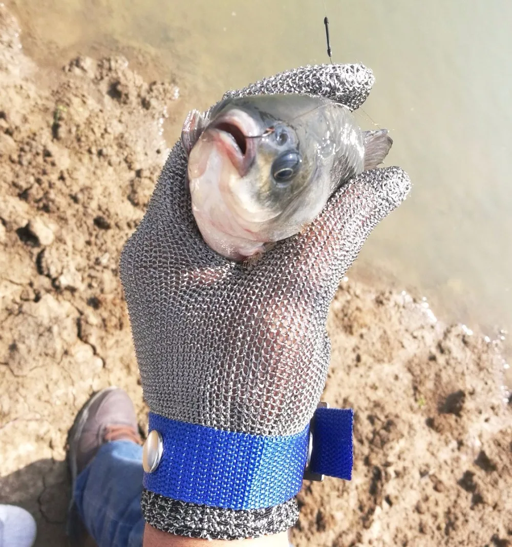 5 шт./лот защитные перчатки из нержавеющей стали с металлической сеткой дышащие