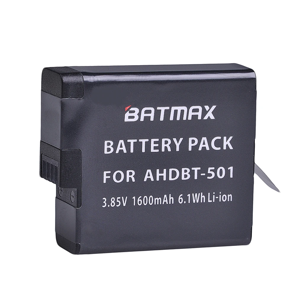 Batmax 1 шт. 1600 мАч AHDBT-501 батарея для нового Gopro 7 8 6 5 спортивных экшн-камер |