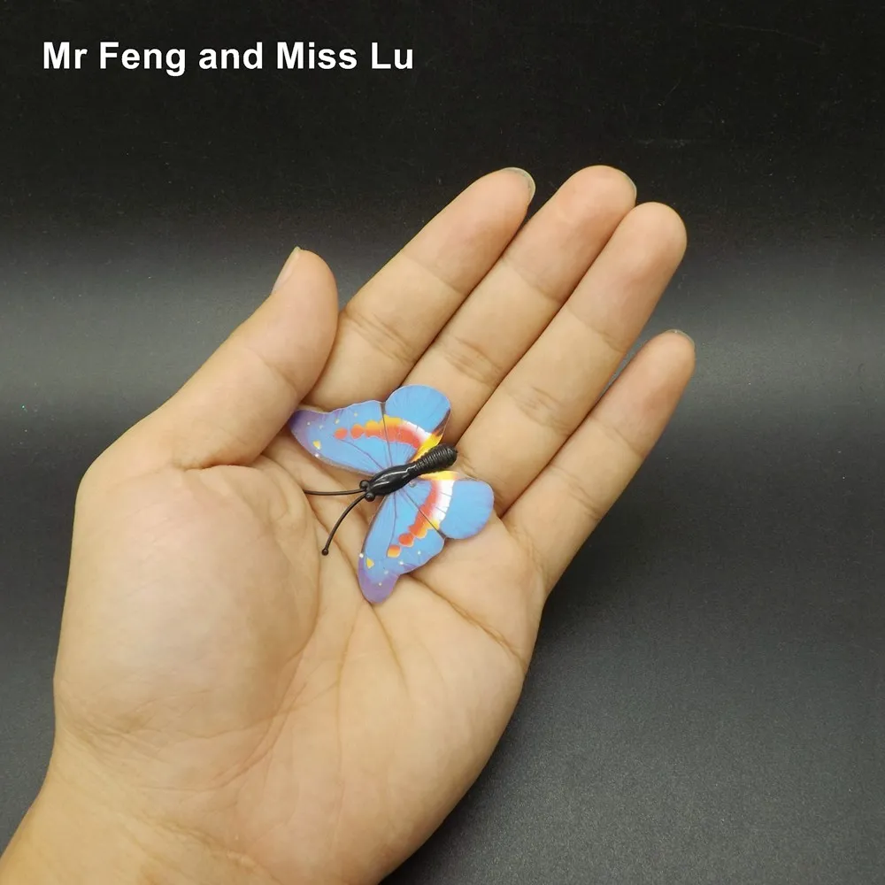 Маленькая Рождественская игрушка DIY детский подарок бабочки на магните модель