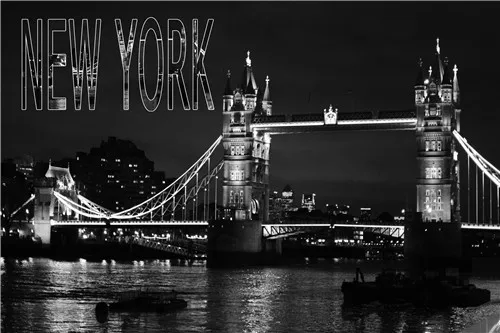 PL #82 Пользовательские нью-йорк ночной Home Decor современный Для Спальни Плакат