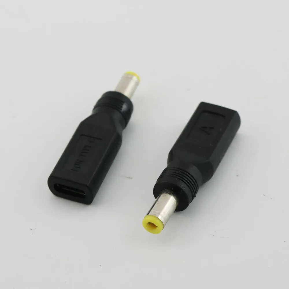 1pc 4.8mm x 1.7mm Male To USB 3.1 Type C USB-C Female DC Power Charge Charging Adaptor Adapter Connector