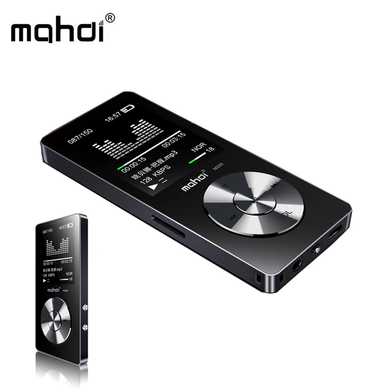 Махди M220 Металл Мини MP3 Hi Fi цифровой аудиоплеер черный Портативный автомобиля
