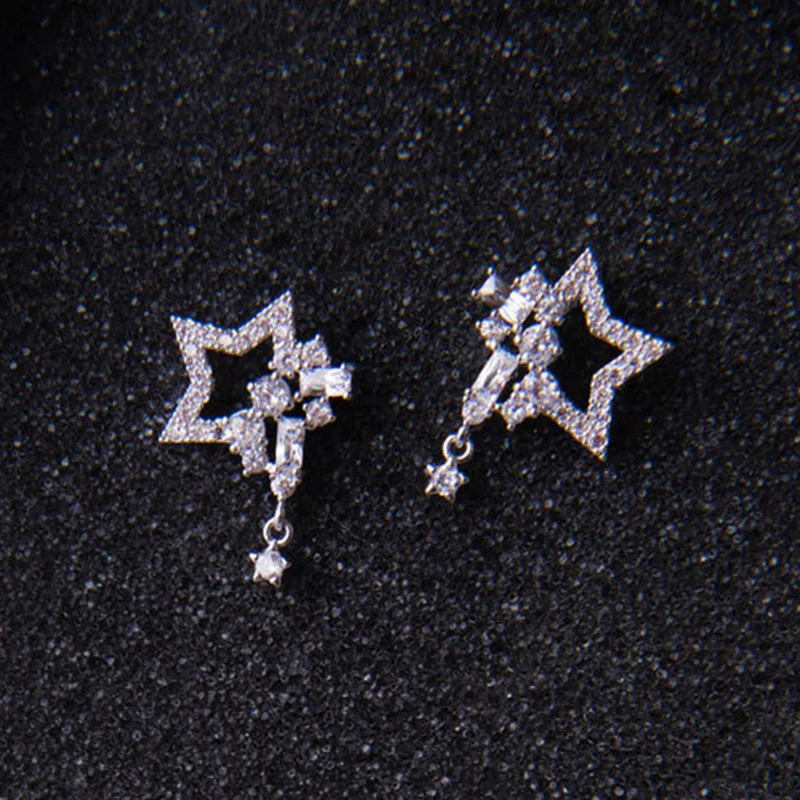 Женские серьги гвоздики FARLENA модные с кристаллами из циркония|crystal stud earrings|fashion