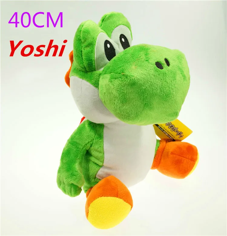 IPiggy 1" Luigi игрушка кукла Кино ТВ плюшевая кукла в подарок 40 см Yoshi плюшевая игрушка кукла большой размер гигантский Yoshi Super Mario Bros Yoshi