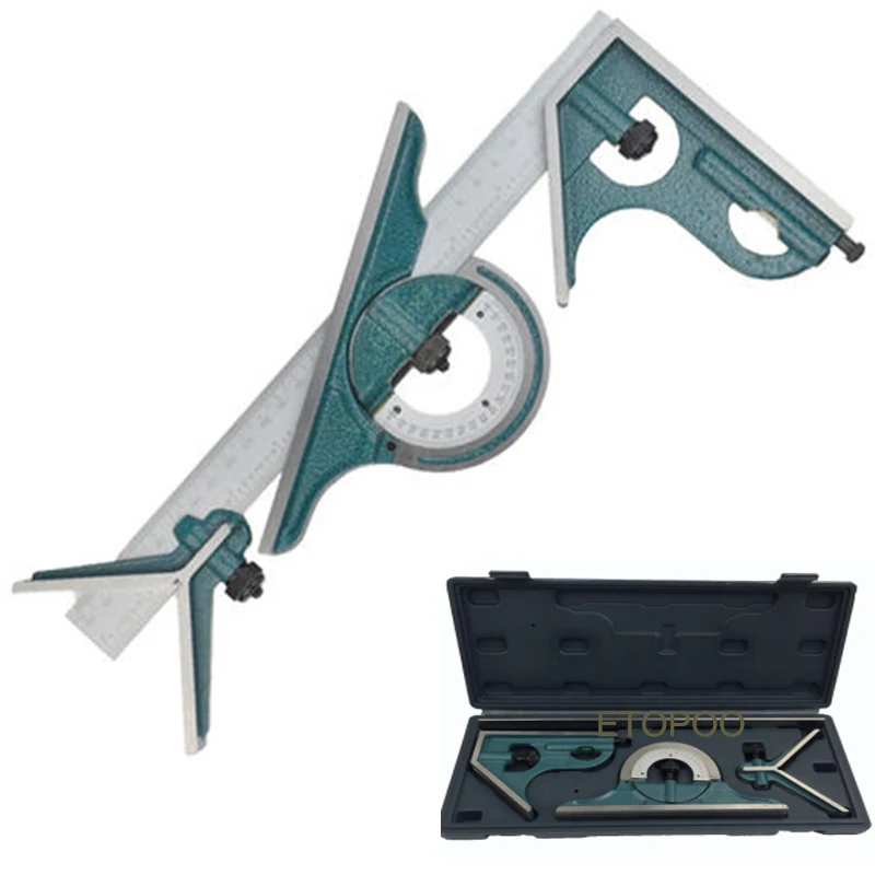 Универсальная линейка с уровнем набор комбинированный квадратный транспортир