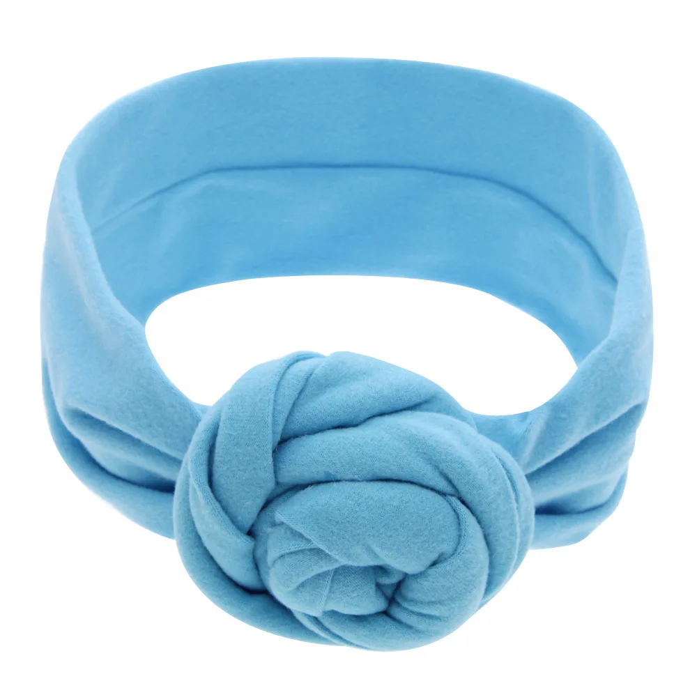 2018 new 1ps only New Flower head band elastic cotton Kids headwrap Floral bead turban Newborns shower gift Newborn headbands | Детская