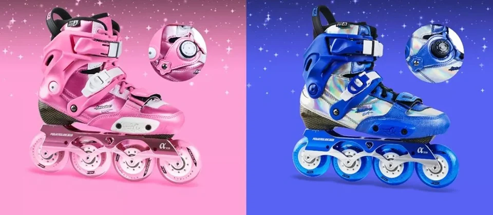 Европейский размер 30-37,, Powerslide EVO, детская звезда, роликовые коньки, углеродное волокно, профессиональные слаломы,, для катания на коньках, раздвижные патины