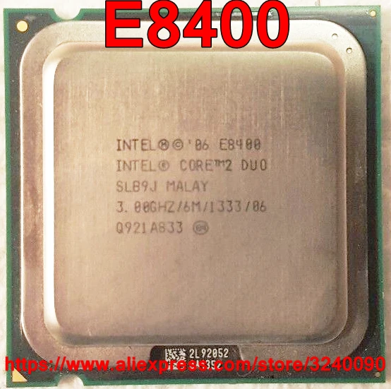 Оригинальный процессор Intel Core 2 Duo E8400 быстрая доставка 3 0 ГГц 6 Мб 1333 двухъядерный