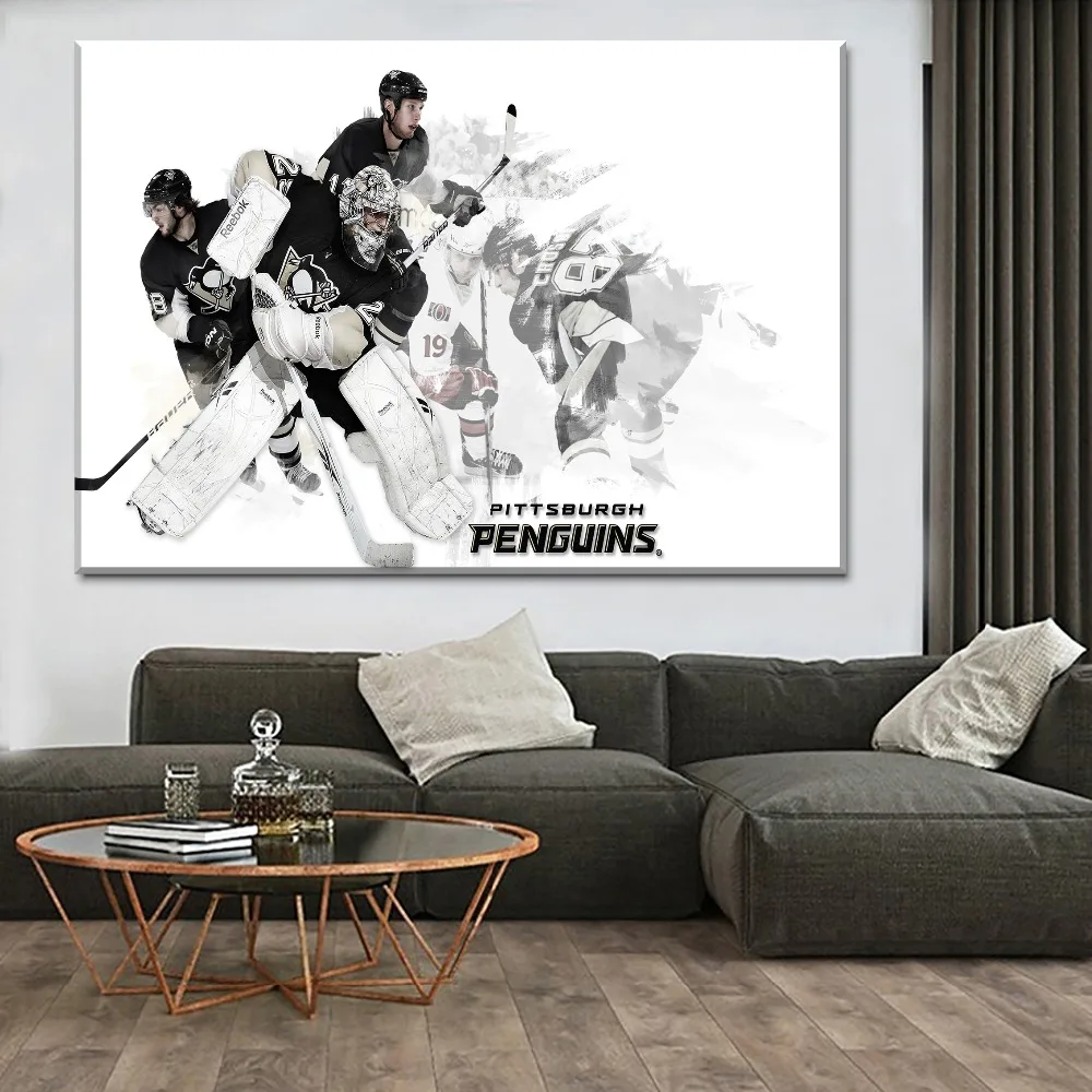 Defenseman команда Спорт Хоккей защитное оборудование картина 4 шт. стильная холст