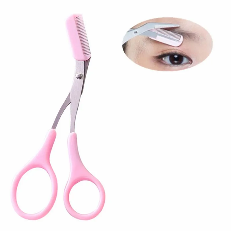 1 шт. точный триммер для бровей Расческа/ножницы бровей/Уход за бровями набор