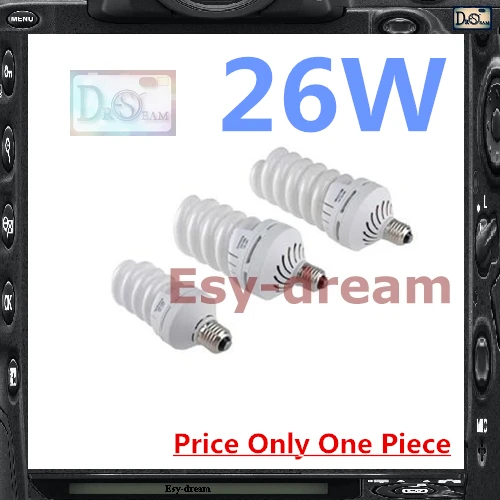 26 Вт 5500K E27 Дневной светильник лампа Godox Oubao Jinbei Красивая Фотостудия Flash Strobe PS056|studio