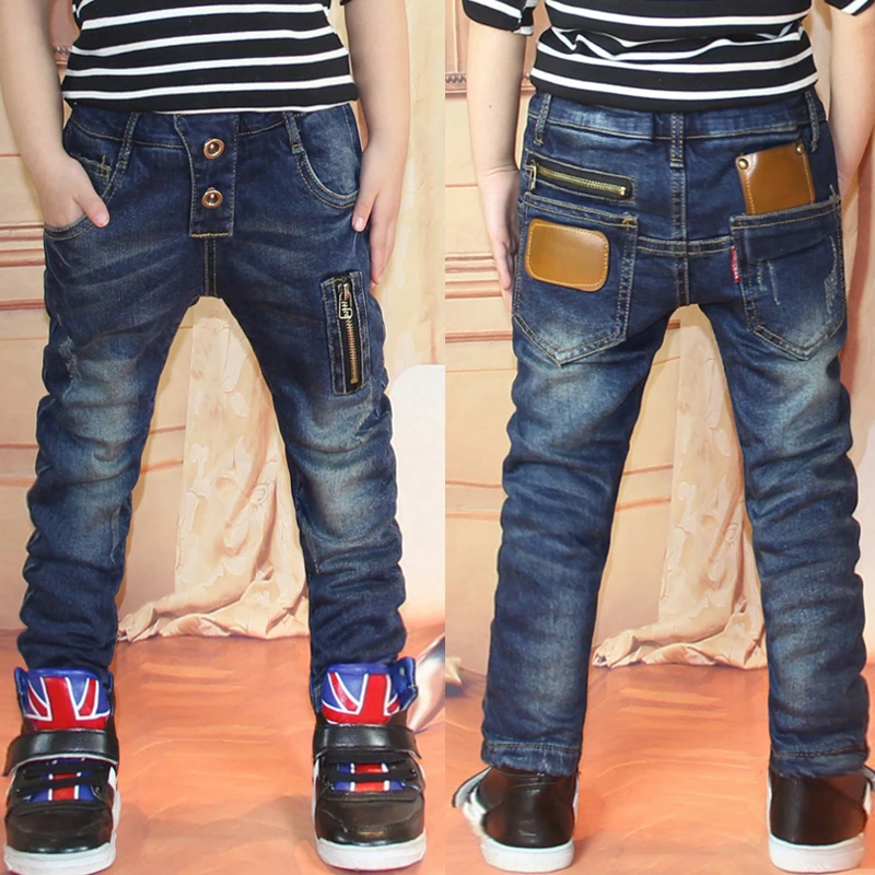 Хлопковые Штаны для мальчиков стильные модные брюки карандаш на осень и зиму