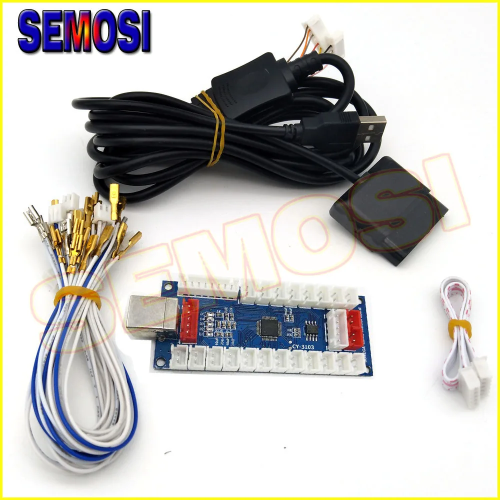 2 шт./ноль задержки USB энкодер для PS2 PS3 Xbox 360 Play Station PC джойстик кнопка с 5 pin рокер и