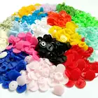 Набор детских резиновых кнопок T5 30-100, пластиковые кнопки, аксессуары для одежды, застежки-кнопки, 20 видов цветов 1,2 см