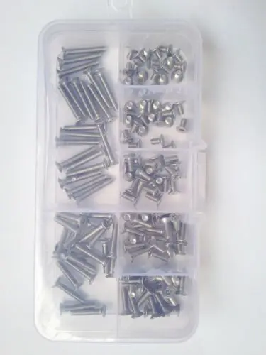 140 шт. M3 Torx T & TX розетка с потайной головкой ассортиментом стопорных винтов