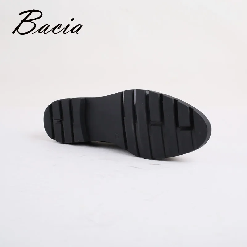 Bacia/обувь из натуральной кожи Для женщин на шнуровке обувь ручной работы полный
