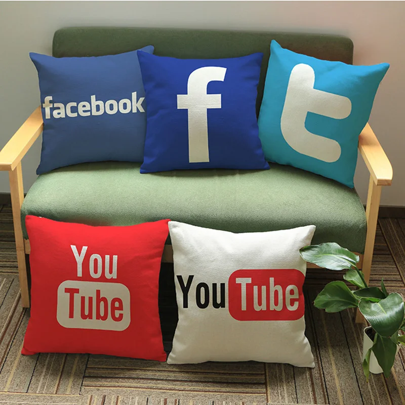 Современное предприятие логотип хлопка белье украсить талии Подушки Детские