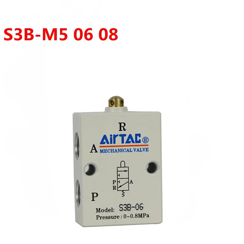AirTAC механический клапан роликовый рычаг Механический S3R M5/S3BM5 С M5 &quotBSP дюймов 3