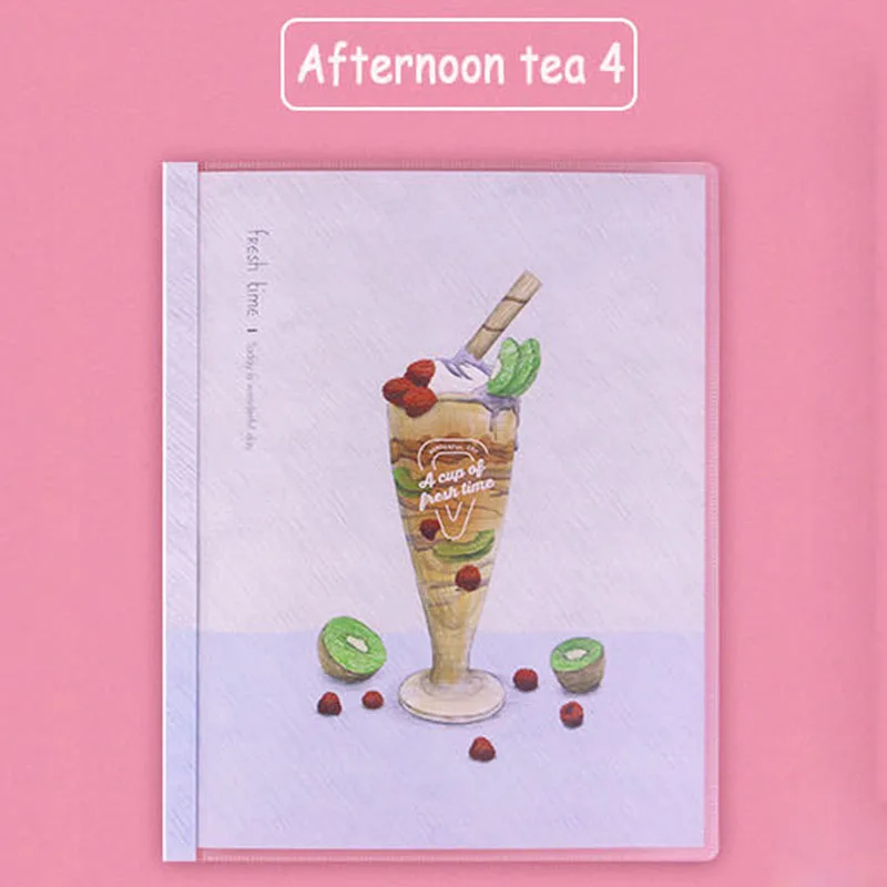 Afternoon tea 4 Deli дневник съемный свободный лист простой, маленький, B5 Ноутбук Милые Творческие Школьные принадлежности - Цвет: Afternoon tea 4