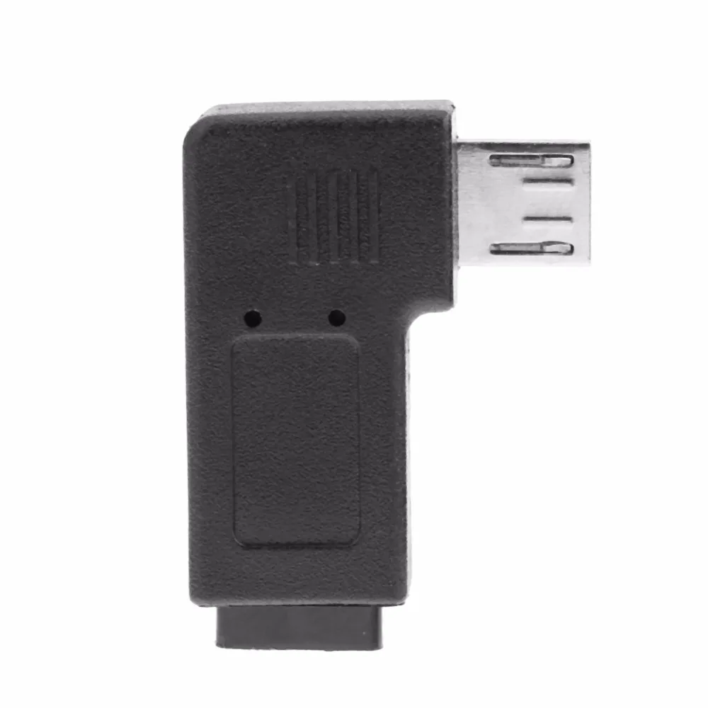 90 градусов прямоугольный локоть Micro USB штекер Femal адаптер L образный M/F зарядка|usb