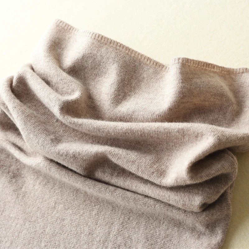 2019 Autumn Winter New Styling Sweater Women's High-Collar Cashmere Solid Soft Shawl Fashion Wild Knit Pullovers | Женская одежда