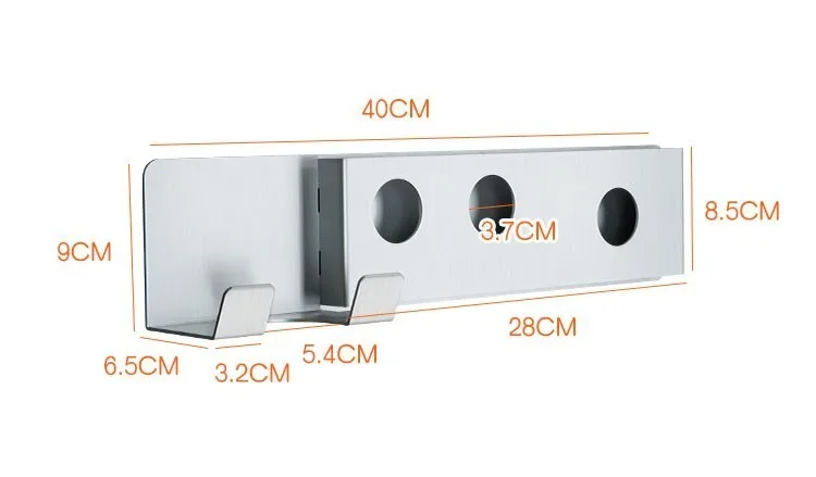 Креативный держатель для хранения аксессуаров ванной комнаты Houmaid настенный