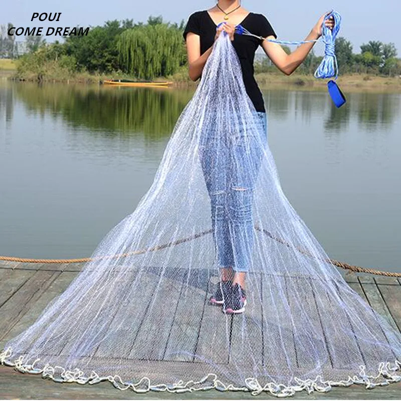 usa style cast net hand throw net fish trap fishing net china fishing network potes rede de pesca Fishing supplies outdoor tool