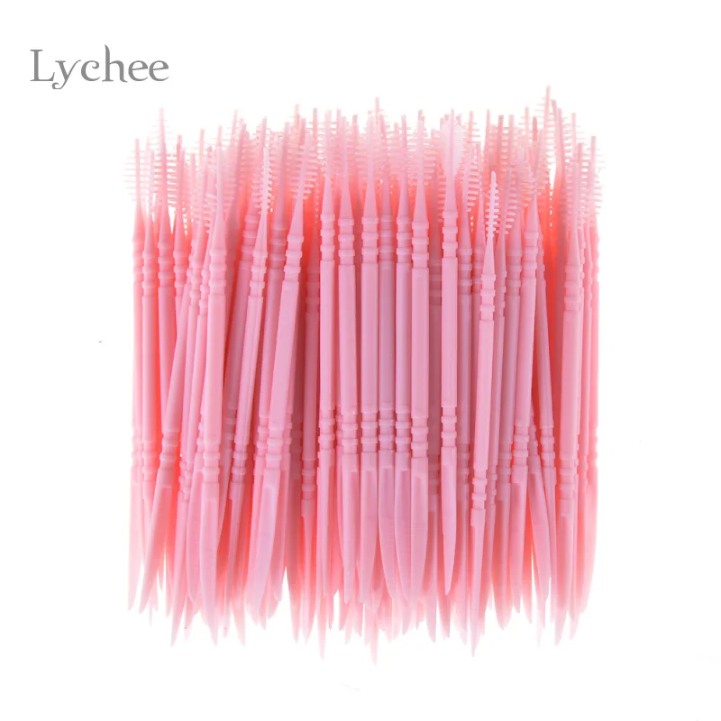 Lychee Life 150 шт./упак. случайный цвет портативный пластиковая зубочистка зубочистки для полости рта экологически чистые зубочистки