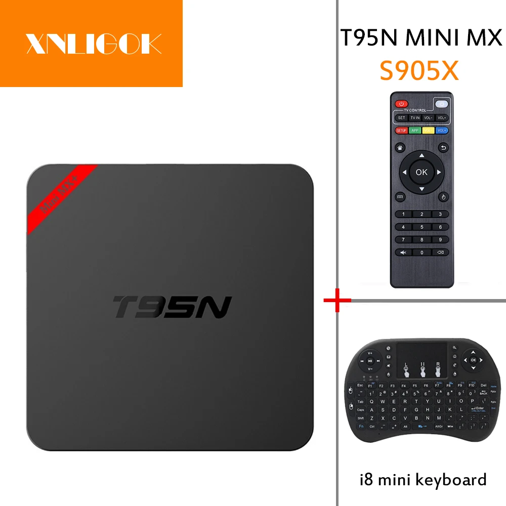 2018 горячая Распродажа Hotset T95N мини mx smart tv box 4 ядра S905X Android 6 0 KD 1 ГБ 8 64bit 2 г Wi Fi Media