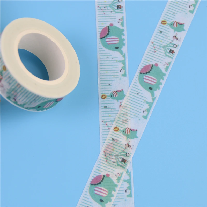 1 шт. Новый Diy милый мультяшный слон васи клейкая лента бумага для скрапбукинга